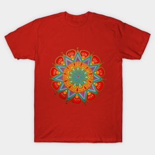 Cactus Flower Mandala T-Shirt